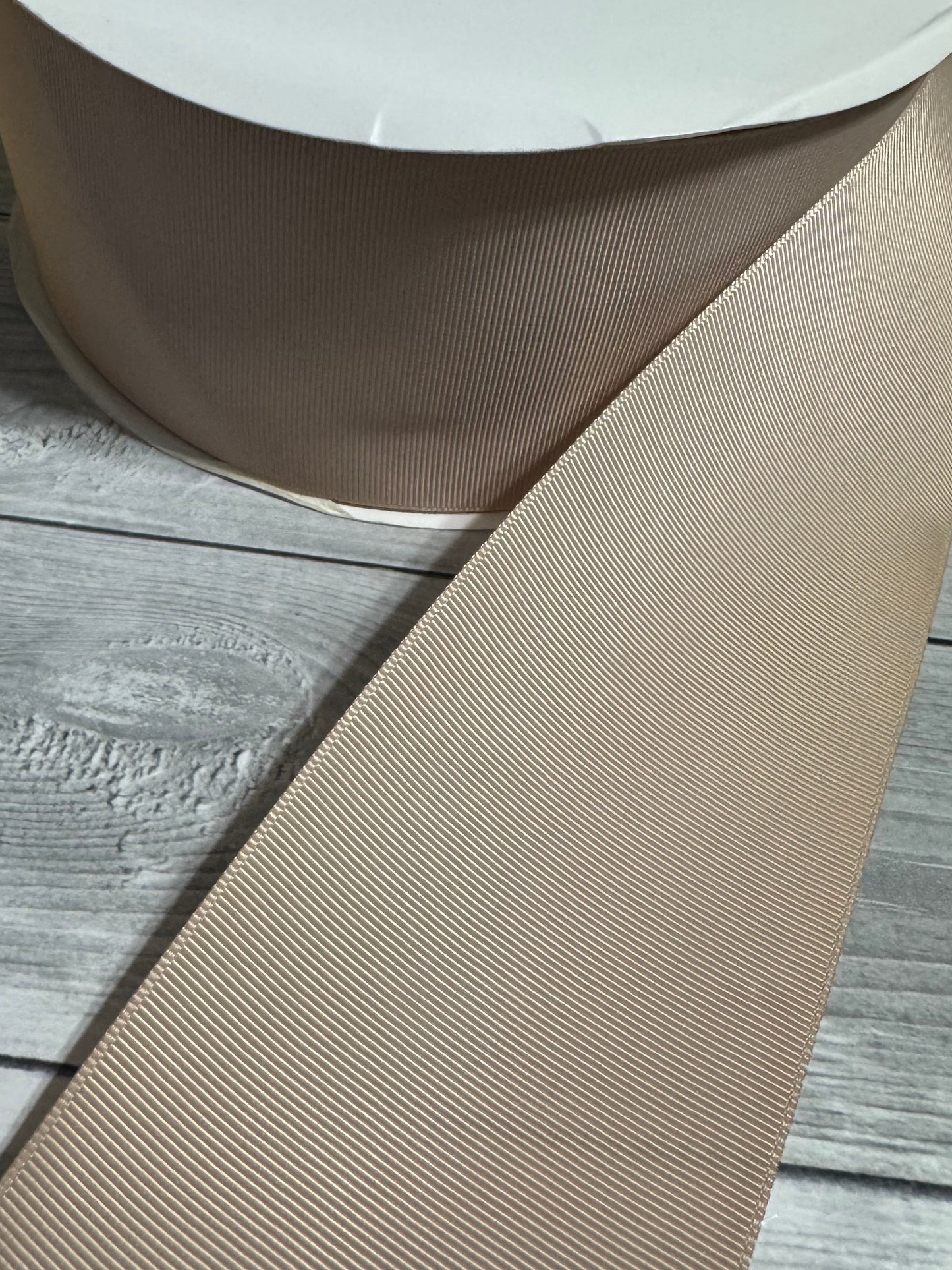 Beige ribbon 3"