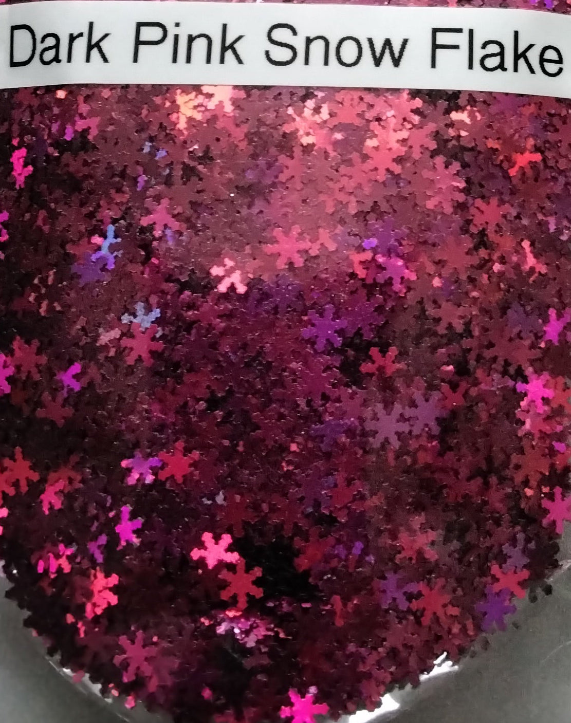 Dark pink snowflake