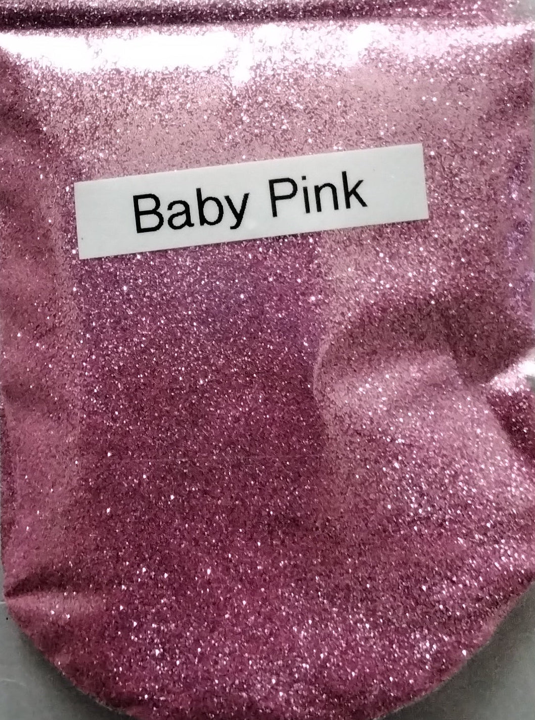 Baby pink glitter