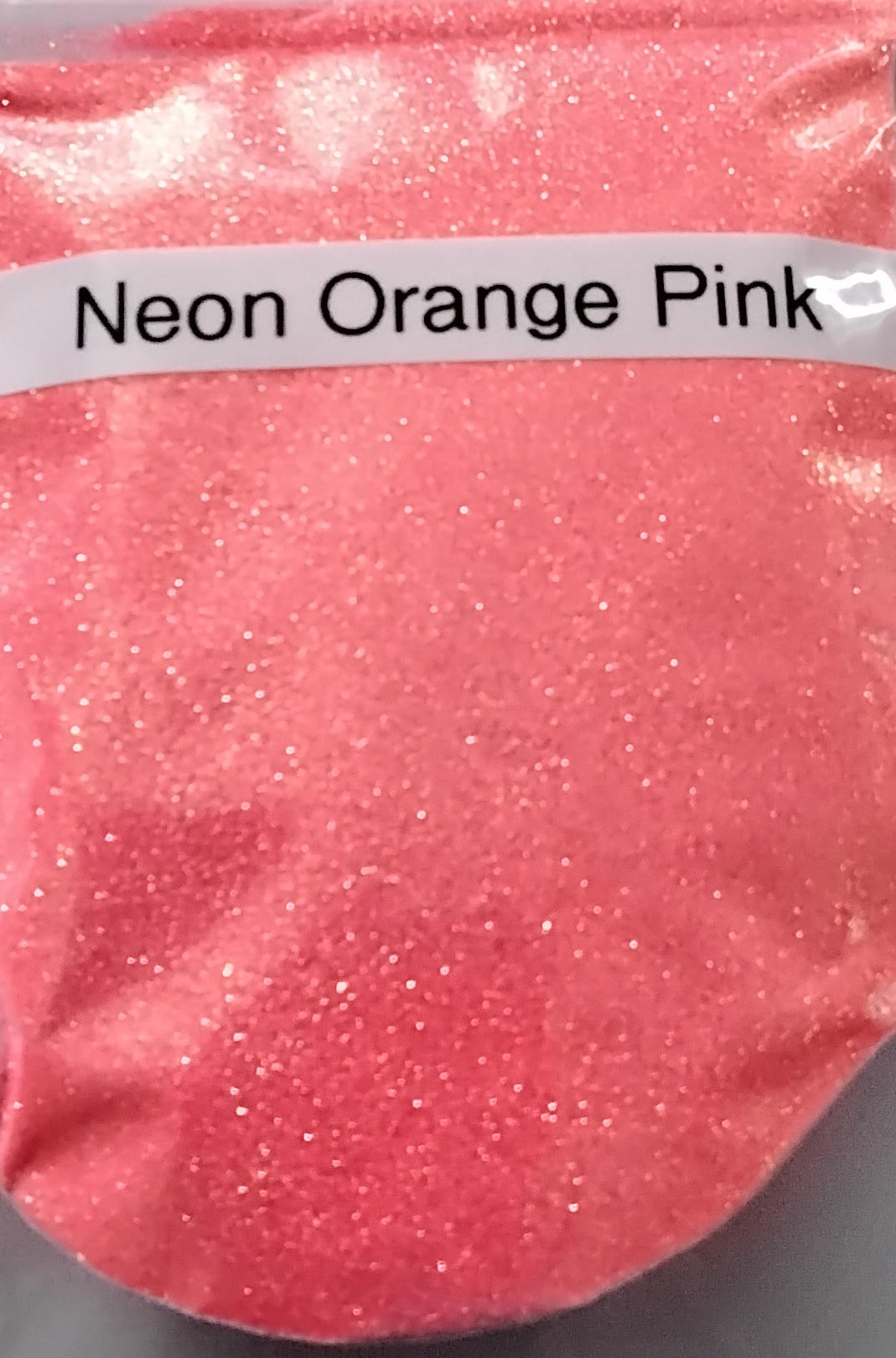 Neón Orange pink glitter
