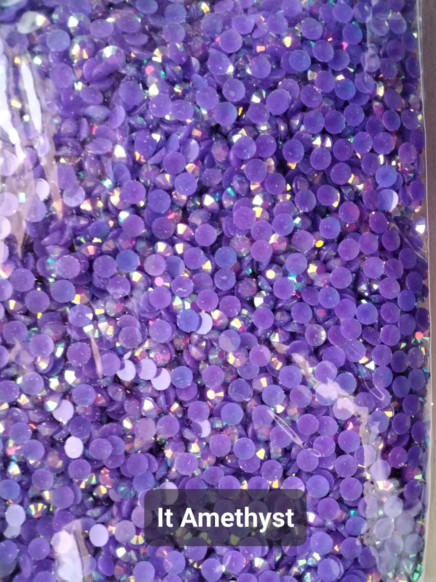 It Amethyst rhinestones