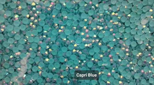Capri Blue Rhinestones