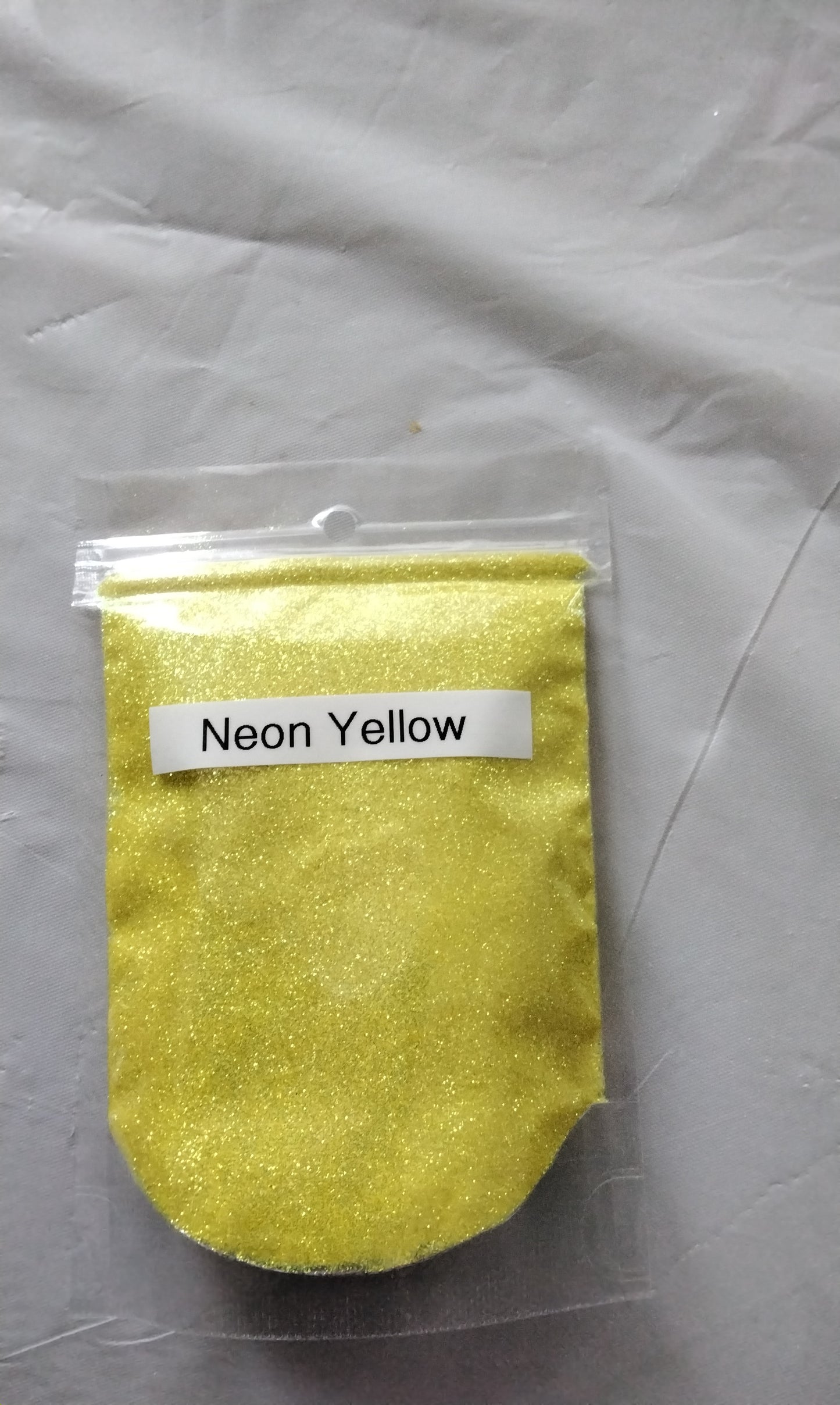 Neón yellow glitter