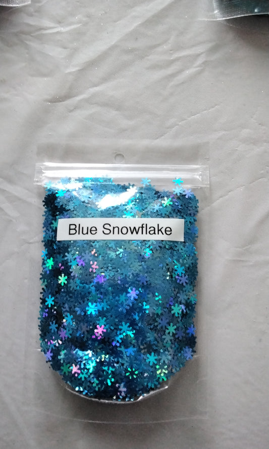 Blue snowflake