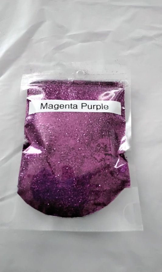 Magenta purple glitter