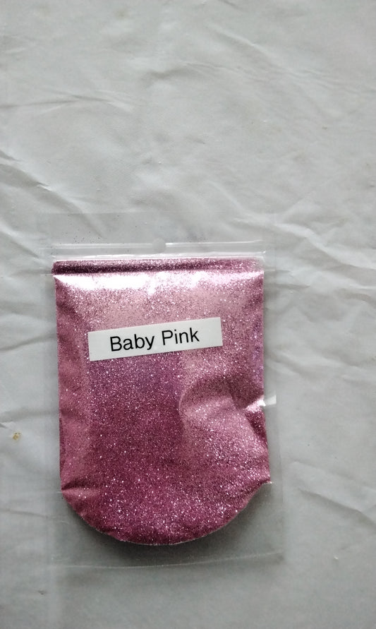 Baby pink  glitter