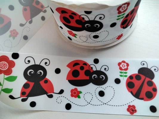 Ladybug ribbon   3"
