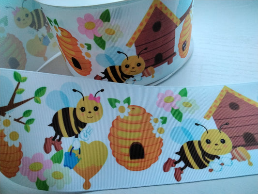Bees   ribbon   3"